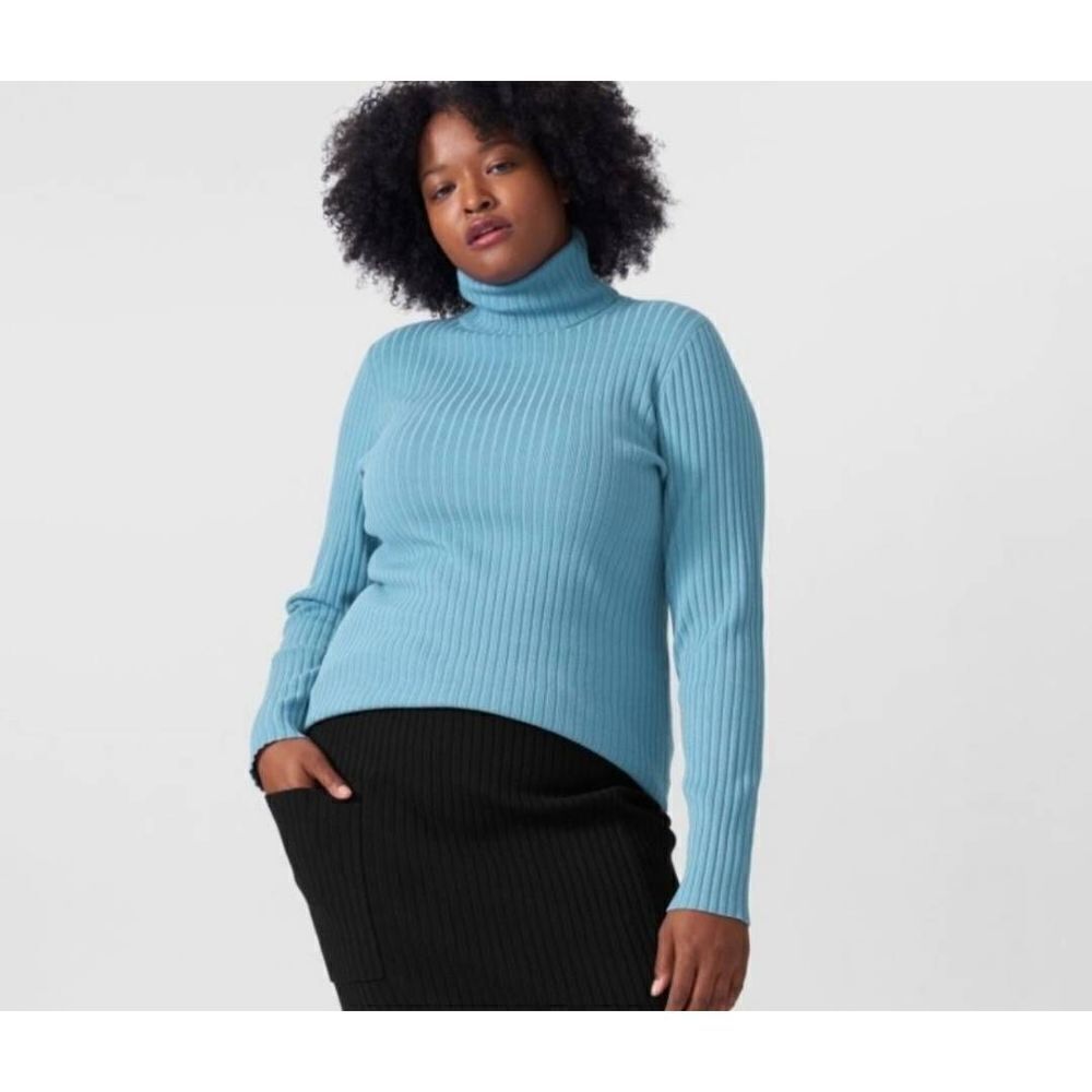 Universal Standard • Luz Ribbed Turtleneck Sweater sz 3xl (34-36)